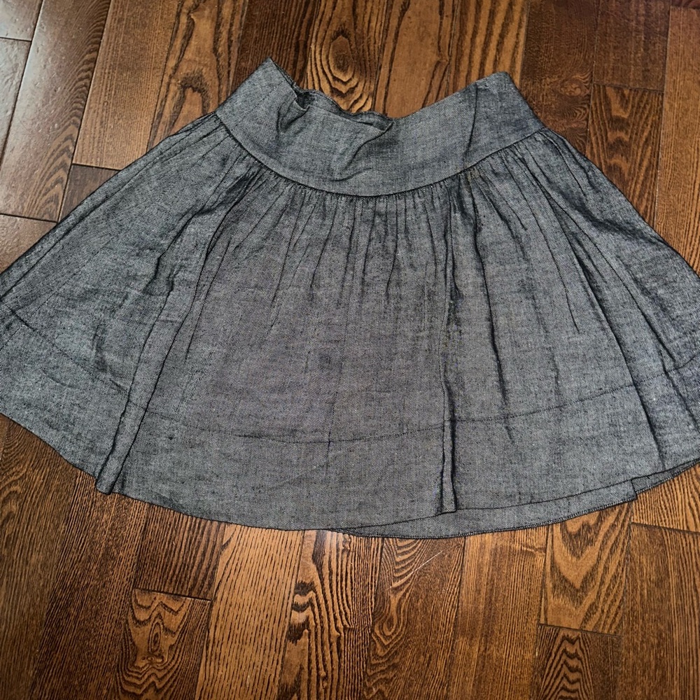 bebe Charcoal A-Line Skirt